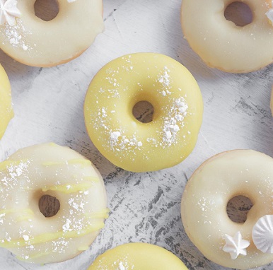 Lemon Meringue Mini Donut