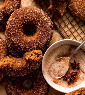 Healthier Cinnamon Spice Donuts
