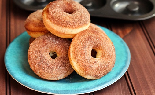 Baked Cinnamon Sugar Donuts